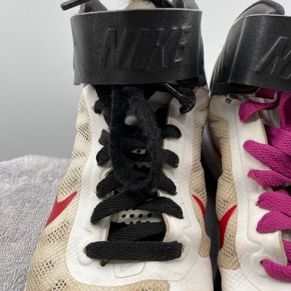 Nike Shoes Women's Size 6.5 Max Air 2010 Red Purple Black White High Tops - Picture 11 of 13